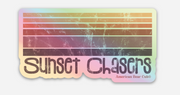 Holographic Sunset Chasers Stickers
