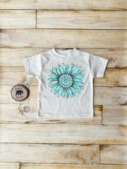 Turquoise Sunflower Bodysuits, Shirts & Raglans for Baby, Toddler & Youth