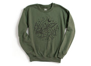 Bigfoot Winter Sweatshirts - light or dark artwork