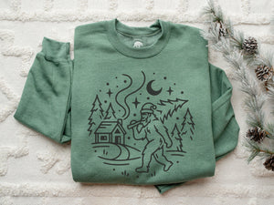 Bigfoot Winter Sweatshirts - light or dark artwork
