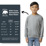 Bigfoot Winter Kids Crewneck Sweatshirts - light or dark artwork