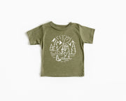 Bigfoot Fishing Triblend Baby, Toddler & Youth Shirt - light or dark artwork