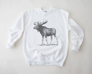 Moose Standing Tall Sweatshirts