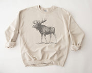 Moose Standing Tall Sweatshirts