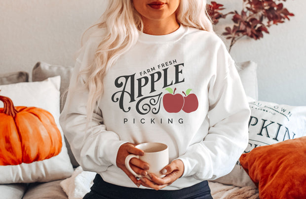 Farm Fresh Apple Picking Sweatshirts