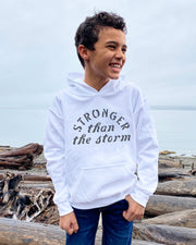 Stronger than the Storm Kids Hoodies