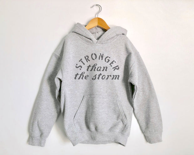 Stronger than the Storm Kids Hoodies