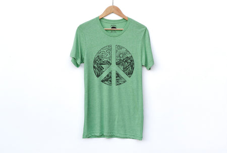 Nature Peace Sign Adult Shirts