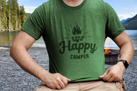 Happy Camper Adult Shirts