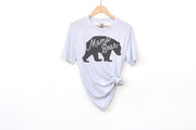 Mama Bear Silhouette Adult Shirts - light or dark artwork