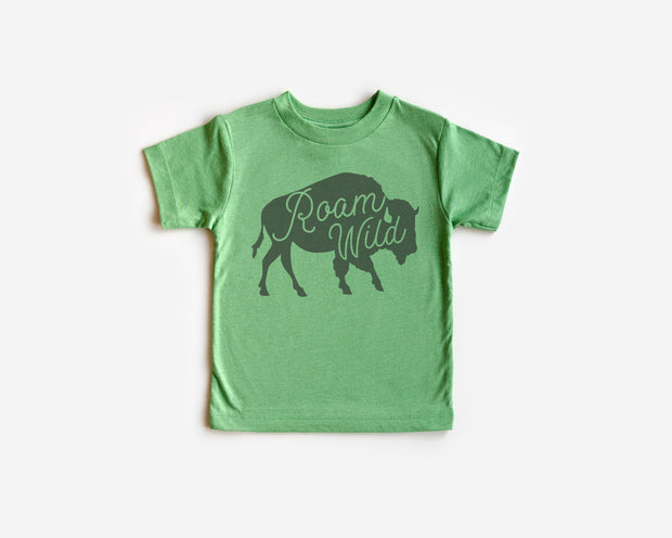 Roam Wild Buffalo Triblend Baby, Toddler & Youth Shirts