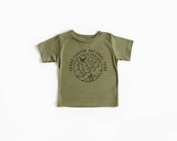 Grand Canyon National Park Baby, Toddler & Youth Shirt - light or dark artwork