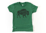 Roam Wild Buffalo Triblend Youth Shirts