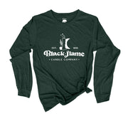 Black Flame Candle Co Long Sleeve Shirts - light or dark artwork