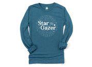 Star Gazer Adult Long Sleeve Shirts - light or dark artwork