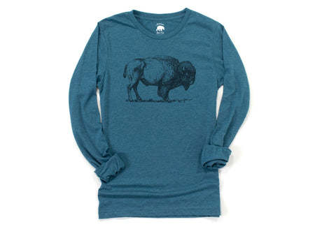 Rugged American Buffalo Long Sleeve Shirts
