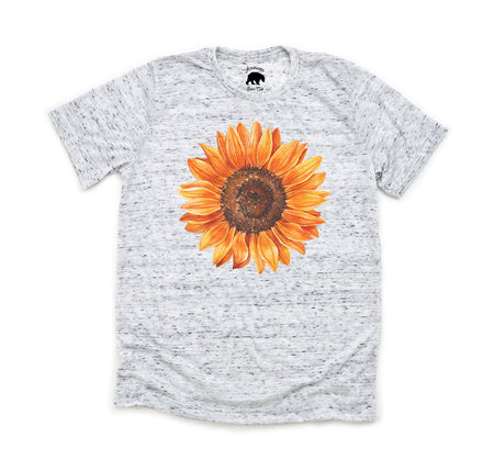 Orange and Red Sunflower Adult Shirts