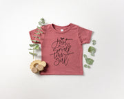 Just a Small Town Girl triblend Baby, Toddler & Youth Shirt - light or dark artwork