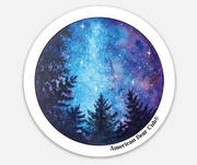 Watercolor Starry Night Sky Stickers
