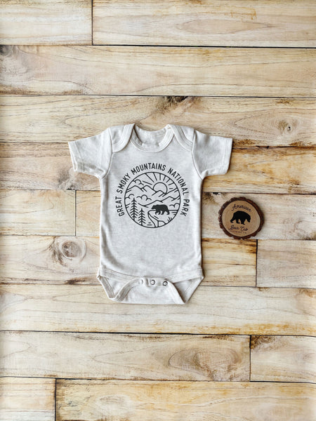Great Smoky Mountains National Park Bodysuits, Shirts & Raglans for Baby, Toddler & Youth