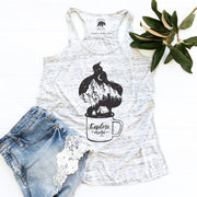 Explore More Coffee Cup flowy racerback tank tops