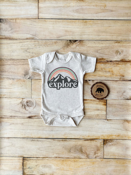 Explore Rainbow Mountain Bodysuits, Shirts & Raglans for Baby, Toddler & Youth