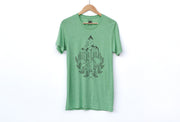 Woodsy Mountain Camping Scenery Adult Shirts - one color artwork