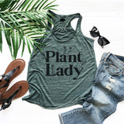 Plant Lady flowy racerback tank tops