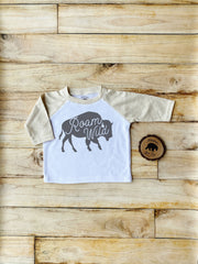 Roam Wild Buffalo Bodysuits, Shirts & Raglans for Baby, Toddler & Youth
