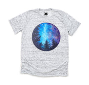 Blue and Purple Watercolor Night Sky Adult Shirts