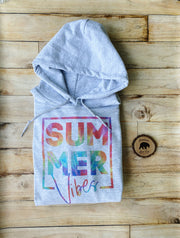 Summer Vibes Tie Dye Adult Hoodies