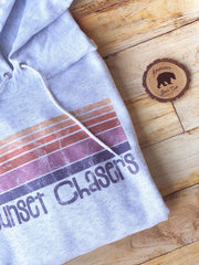 Sunset Chasers Adult Hoodies - white or ash