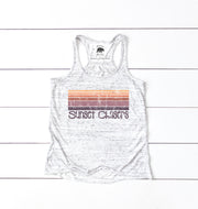 Sunset Chasers flowy racerback tank top