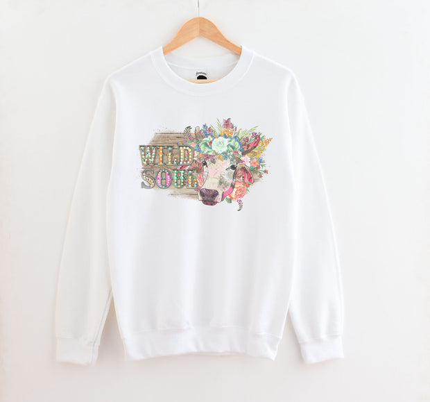 Wild Soul Cow Adult Sweatshirts